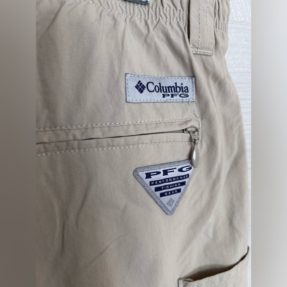 Columbia PFG Pants Omni-Shade Convertible Beige Hiking Trail Mens Sz XXL X 32L - Picture 6 of 9